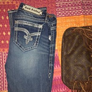 Rock Revival bootcut rhinestone jeans
